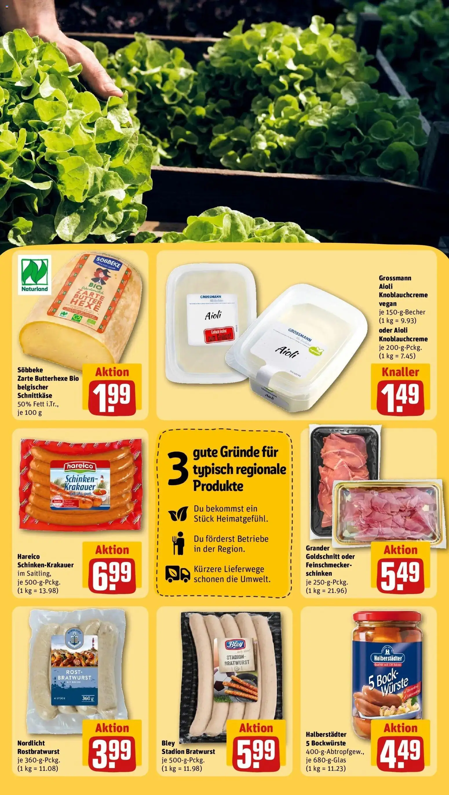 Rewe Prospekt Paderborn	 – gültig ab 23.03.2026 | Seite: 25 | Produkte: Butter, Bratwurst, Schinken