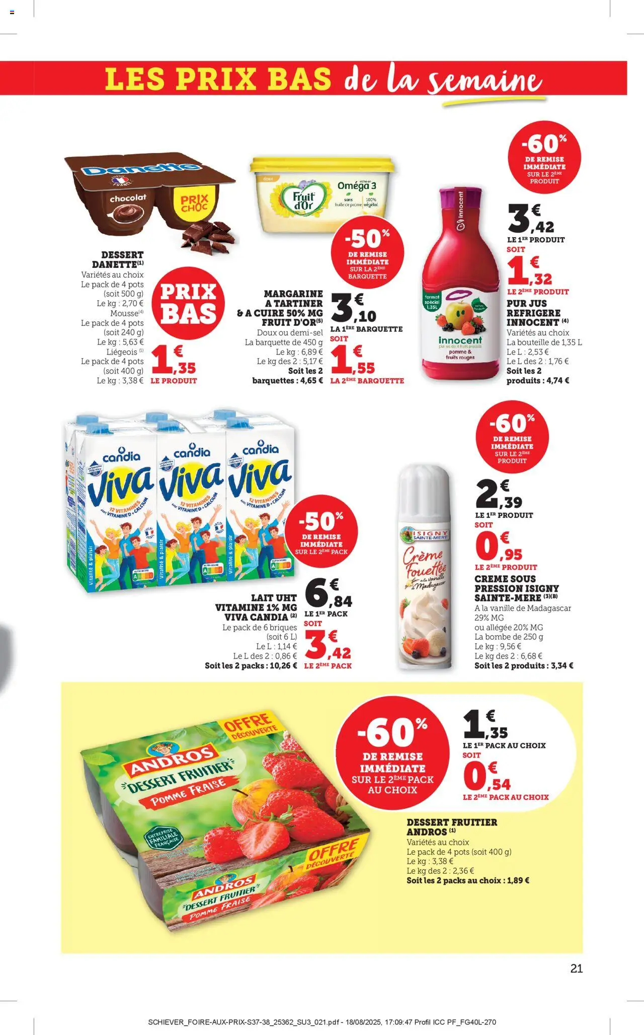  | Page: 21 | Produits: Pomme, Lait, Huile, Chocolat