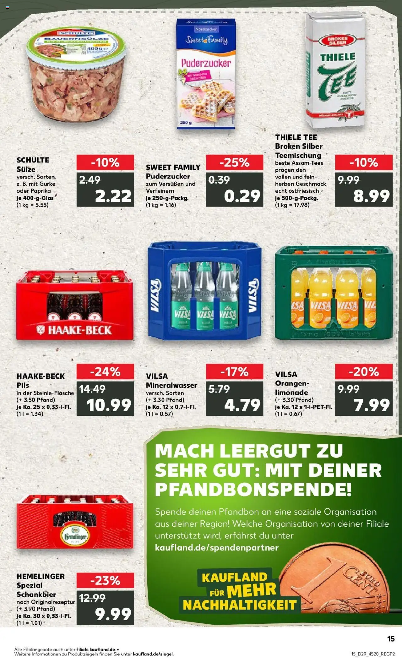 Kaufland prospekt Bremerhaven	 - gültig ab dem 16.07.2025 | Seite: 2 | Produkte: Pils, Limonade, Mineralwasser, Tee