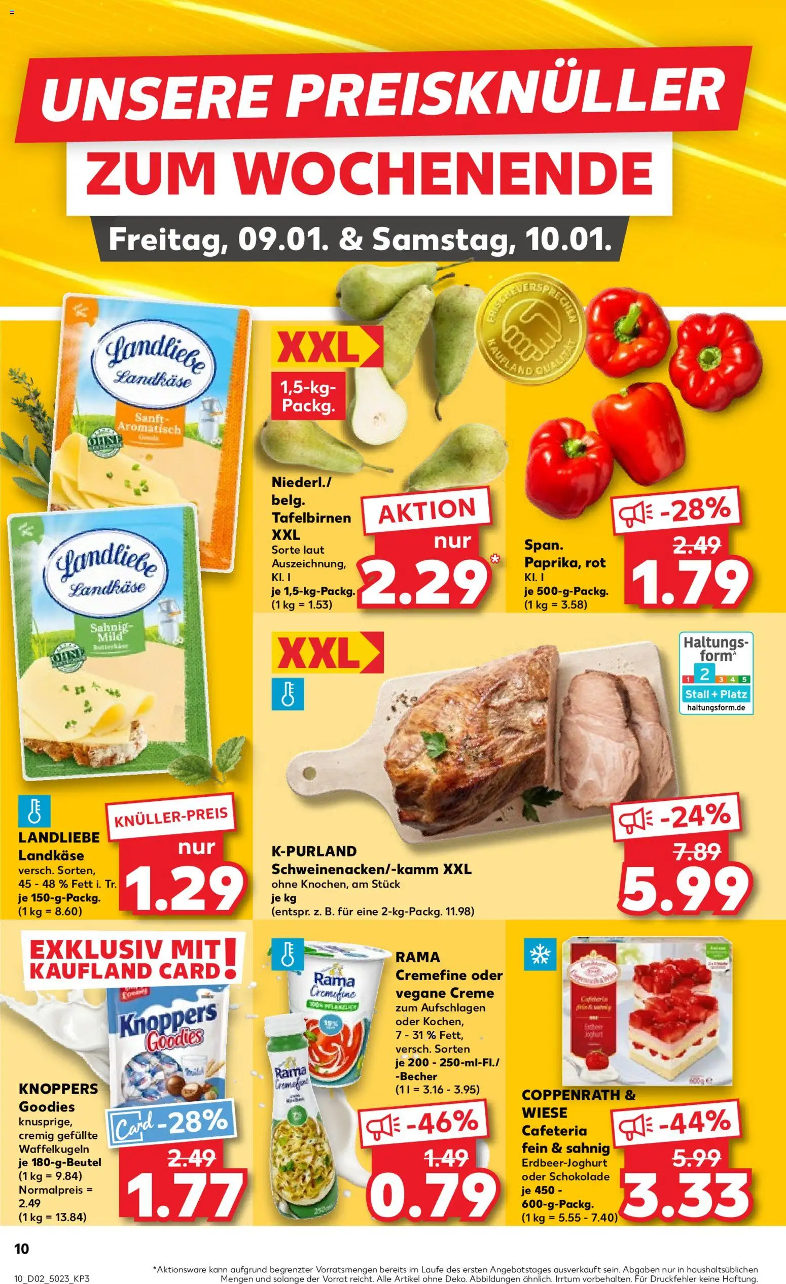 Kaufland prospekt Völklingen	 – gültig ab 08.01.2026 | Seite: 10 | Produkte: Schokolade, Rama cremefine, Creme, Knoppers