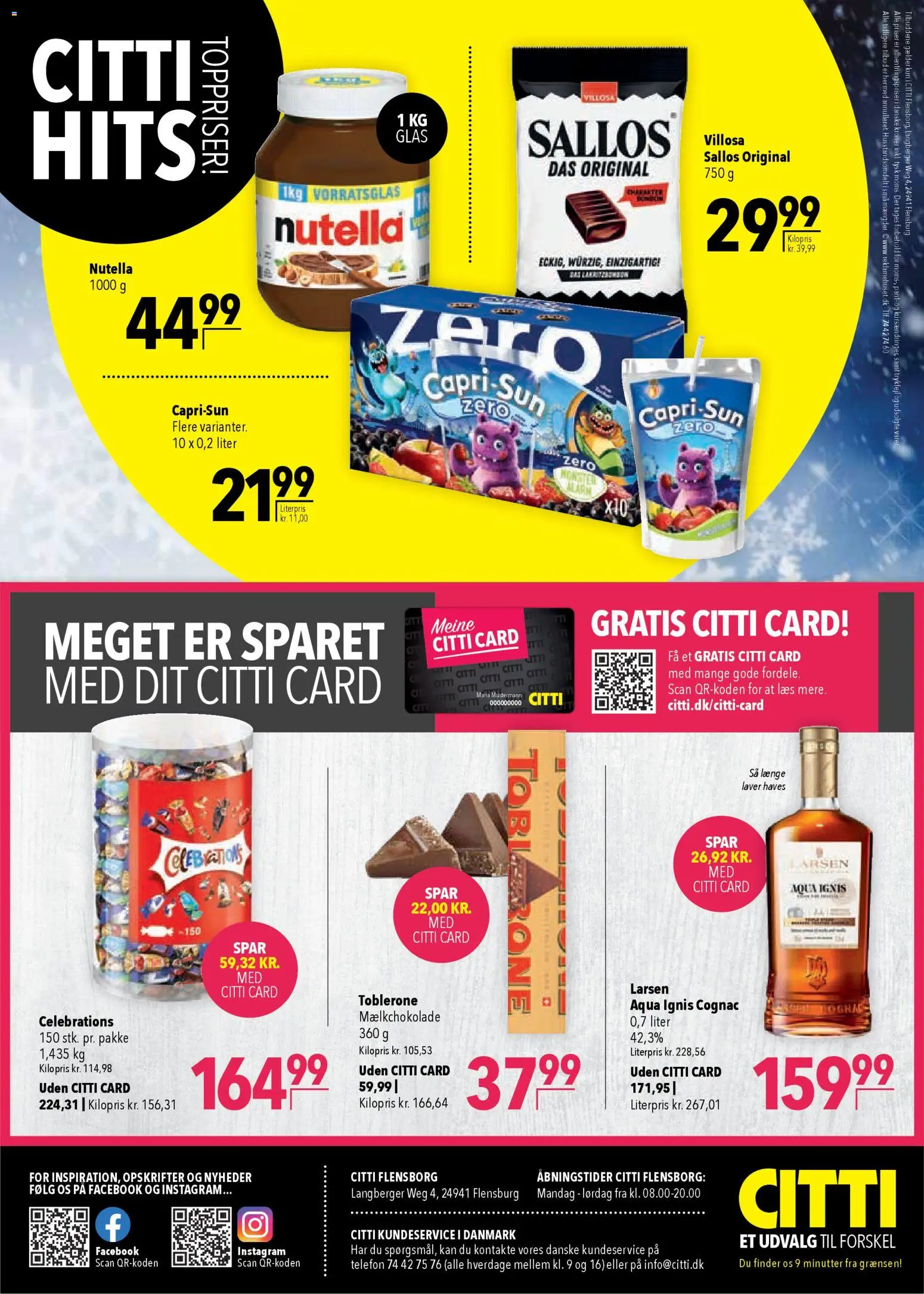CITTI Markt - Dänemark-Werbung – gültig ab 26.11.2025 | Seite: 24 | Produkte: Celebrations, Nutella, Telefon