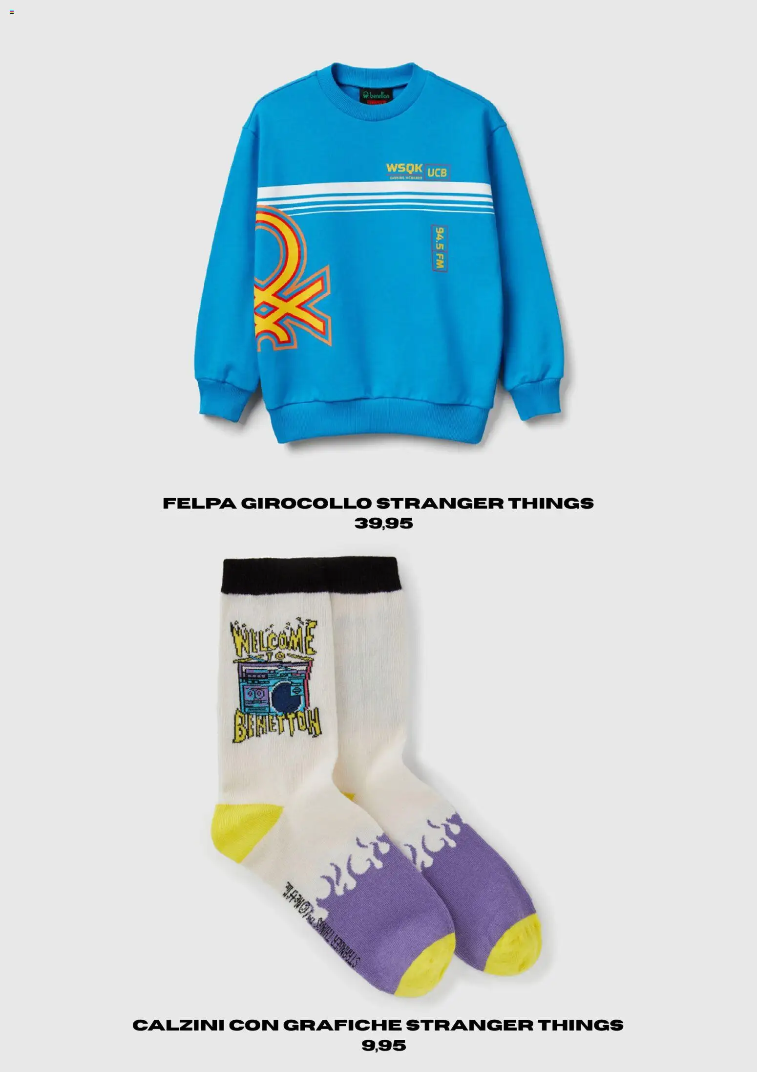 Volantino Benetton del 10.11.2025 | Pagina: 15 | Prodotti: Felpa, Calzini