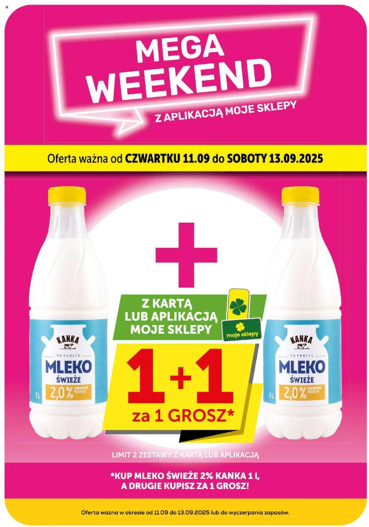Groszek Gazetka - Minimarket od 04.09.2025 | Strona: 14 | Produkty: Karta, Mleko