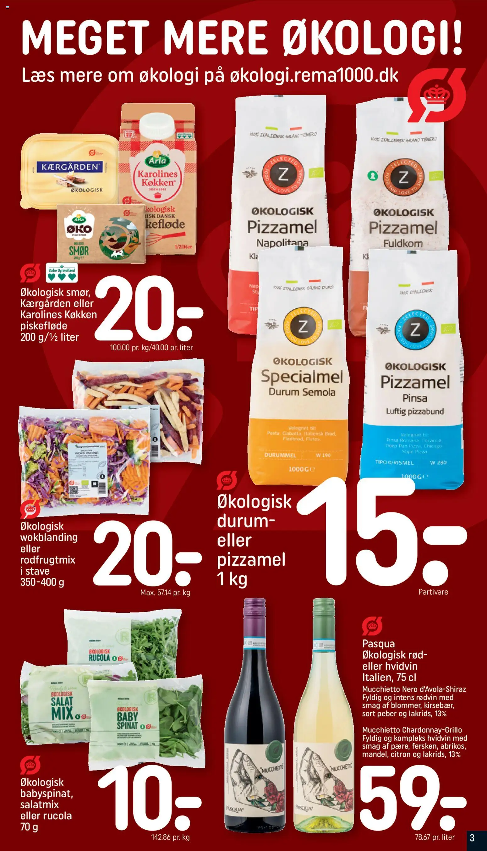 Rema 1000 tilbudsavis – gyldig fra 31.01.2026 | Side: 3 | Produkter: Smør, Salat, Peber, Spinat