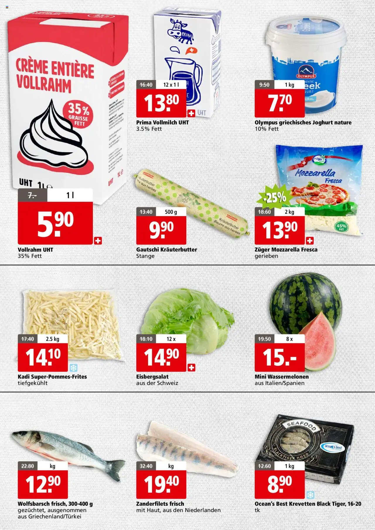 Aligro Aktionen Business Schlieren, Gossau SG, Frauenfeld, Rapperswil-Jona, Sargans, Bern, Brüttisellen, Pratteln, Emmen, Spreitenbach ab 18.08.2025 | Seite: 2 | Produkte: Griechisches joghurt, Kräuterbutter, Joghurt, Creme