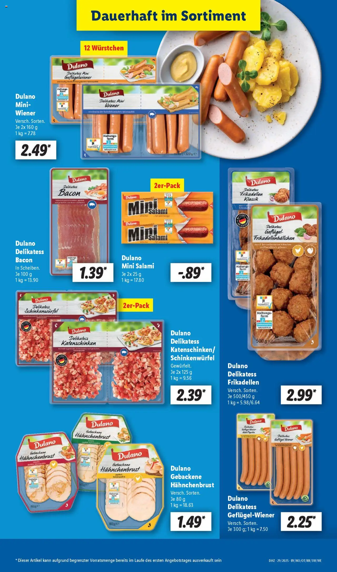 Lidl Prospekt Heppenheim - gültig ab dem 14.07.2025 | Seite: 9 | Produkte: Hahnchen, Salami, Hahnchenbrust