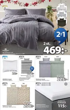 JYSK - Aktuella reklamblad - Förhandsvisning av reklamblad från butik JYSK aktuell från 15.12.2025 | Sida: 9 | Produkter: Örngott, Lakan, Påslakanset