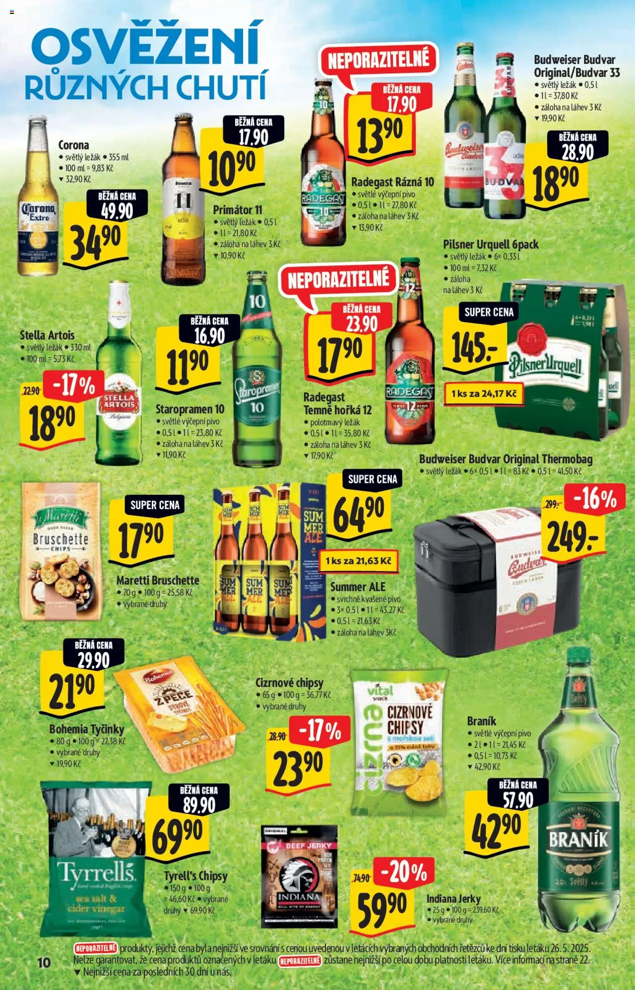 Albert katalog - Hypermarket od 04.06.2025 | Strana: 10 | Produkty: Pivo, Cider, Tyčinky Bohemia, Jerky