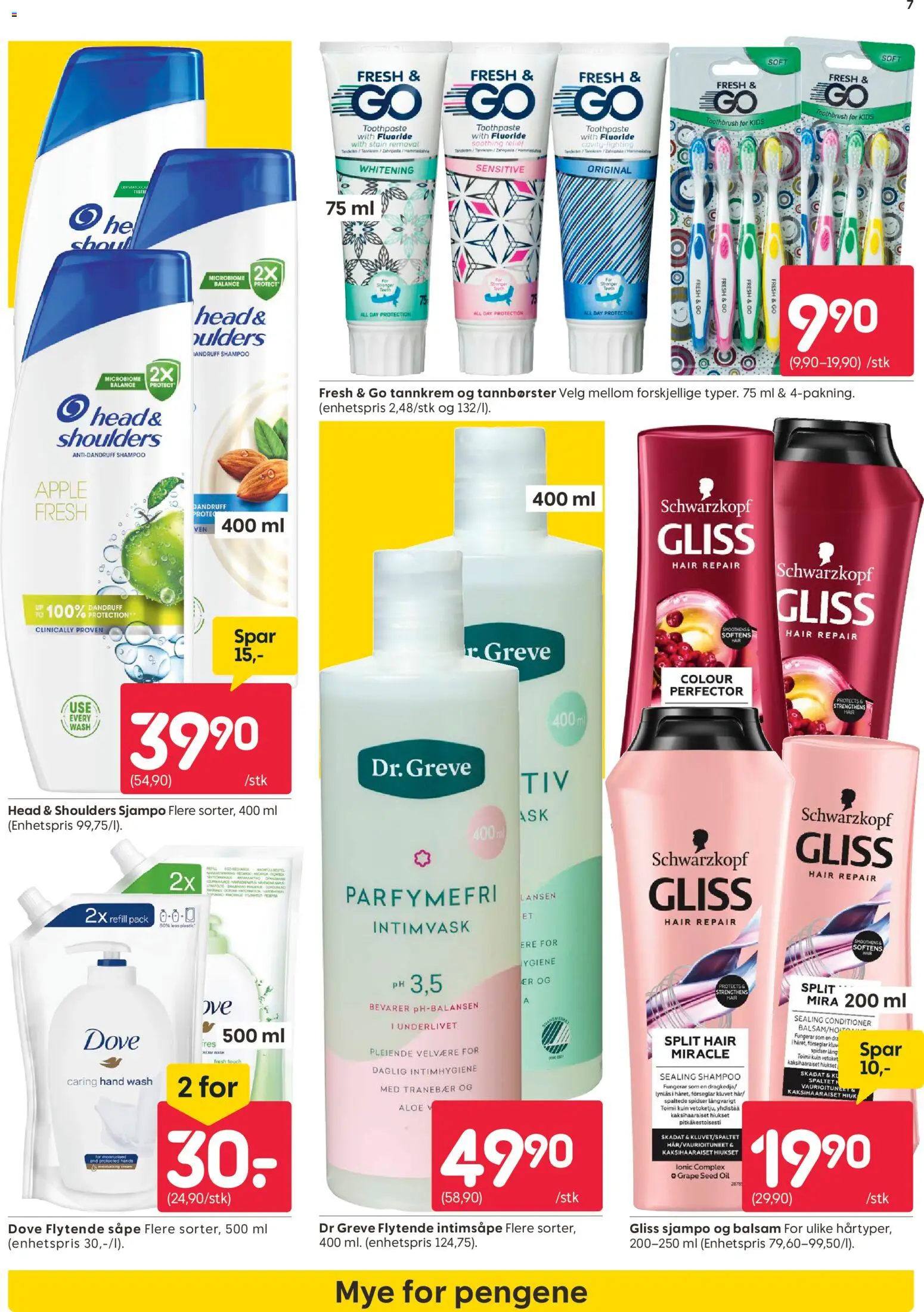 {H1} | Side: 7 | Produkter: Intimvask, Toaster, Sucrier, Balsam