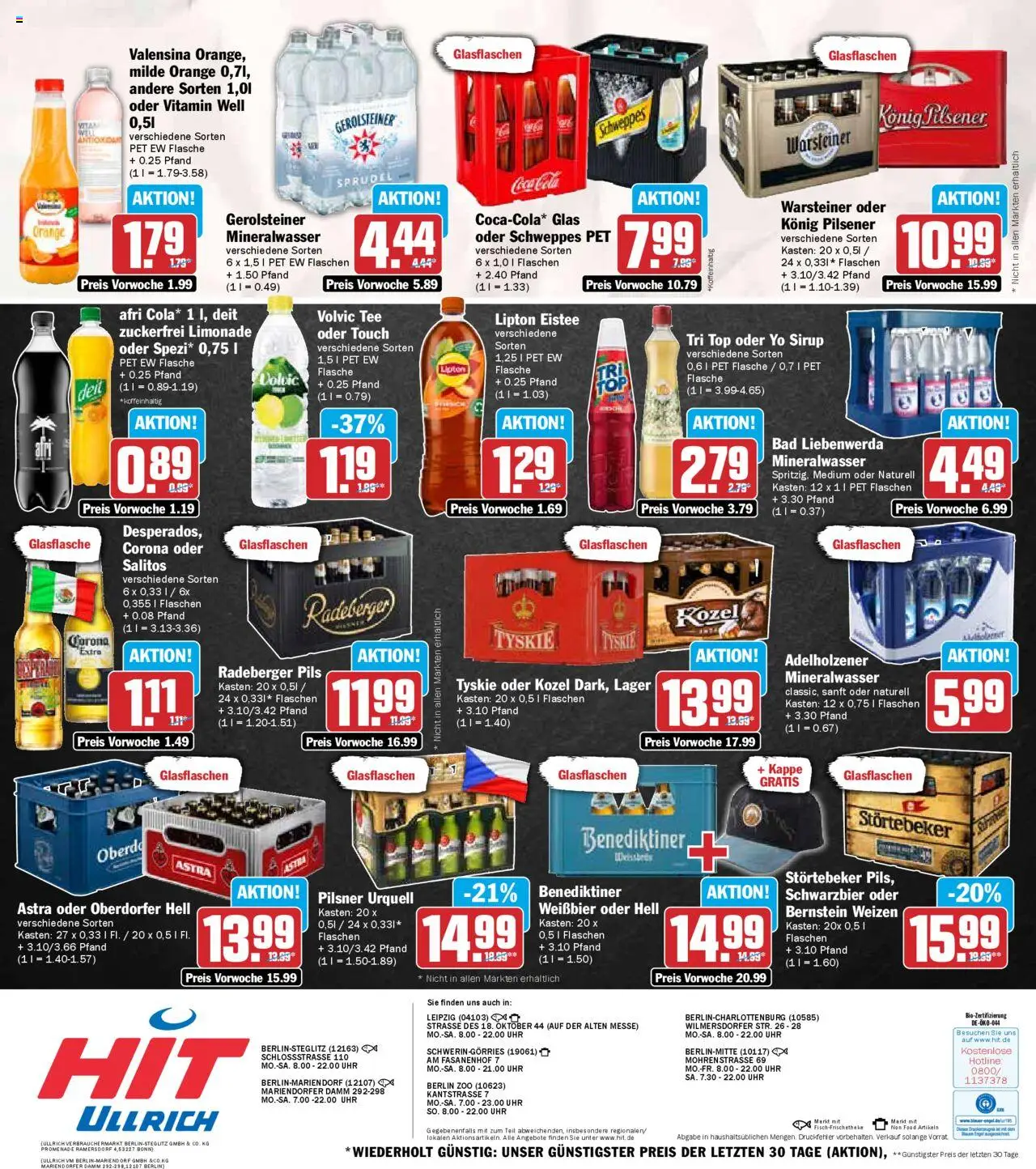 HIT - Berlin - gültig ab dem 25.08.2025 | Seite: 19 | Produkte: Top, Tyskie, Pils, Kappe