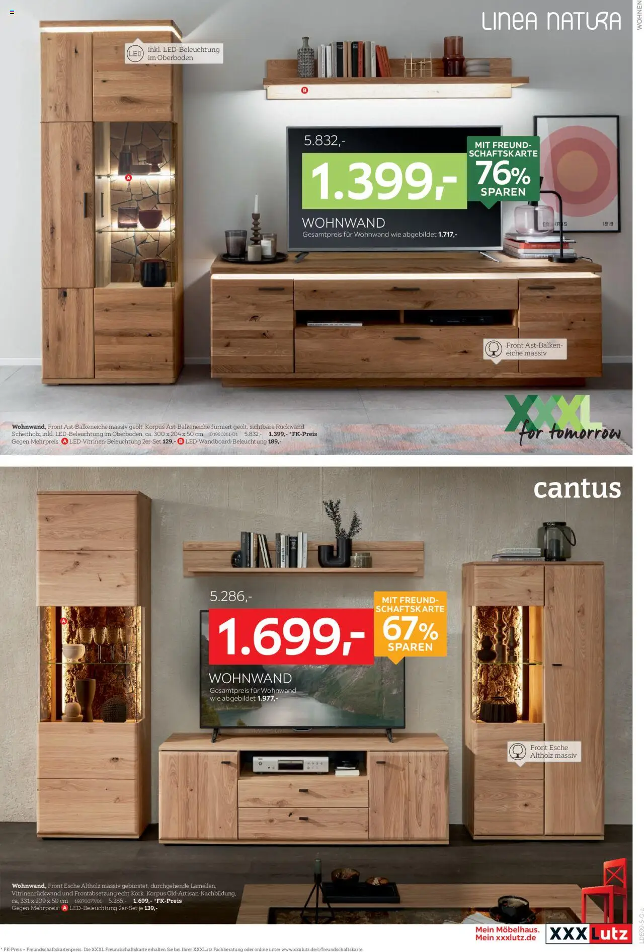 XXXL Lutz Polstermöbel-Testerinnen und -Tester gesucht! - gültig ab dem 25.08.2025 | Seite: 9 | Produkte: Wohnwand
