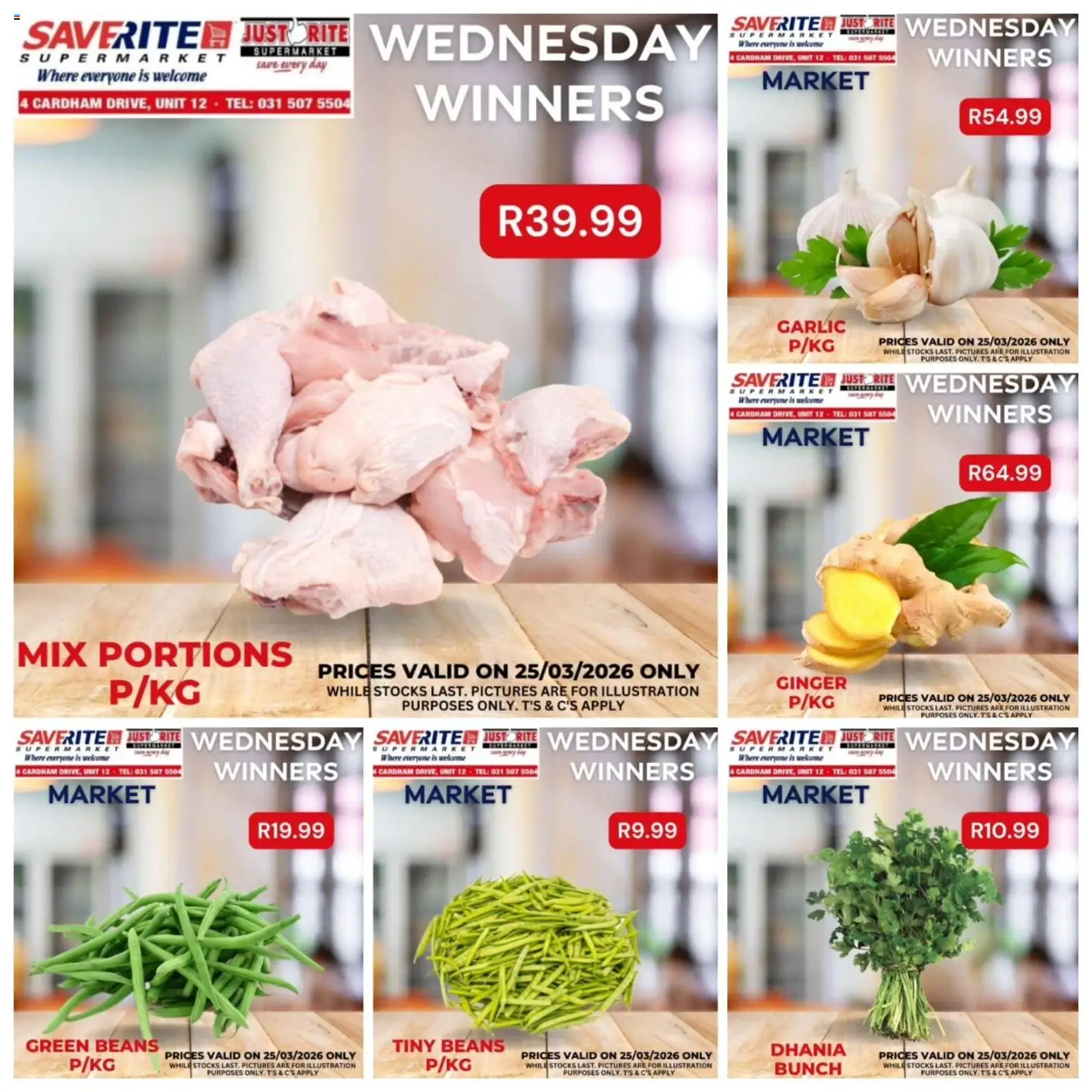 New Saverite catalogue – valid from 25.03.2026 | Page: 2 | Products: Beans, Garlic
