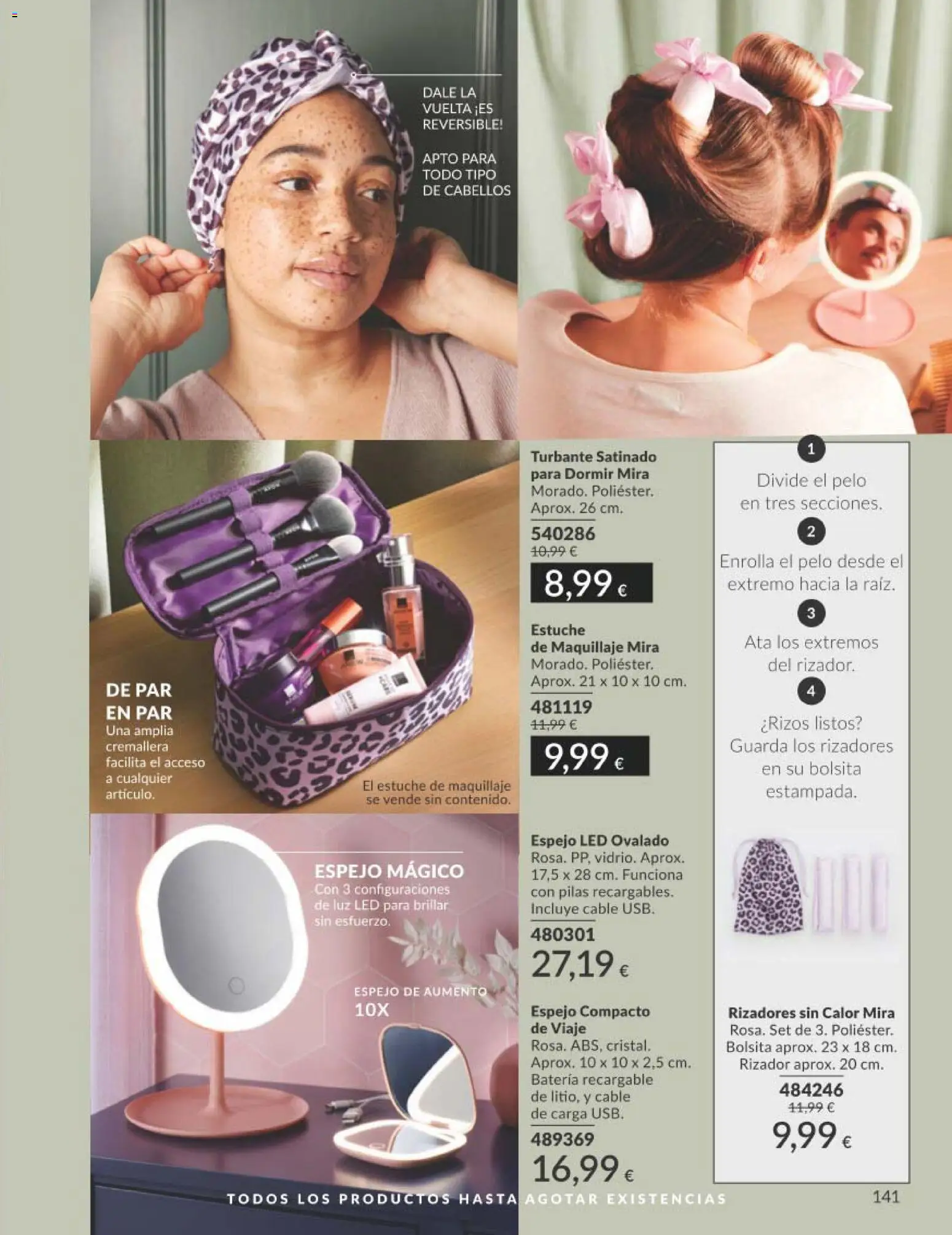 Catálogo AVON campaña 1 │ válido desde el 01.01.2026 | Página: 141 | Productos: Maquillaje, Cable, Batería, Espejo