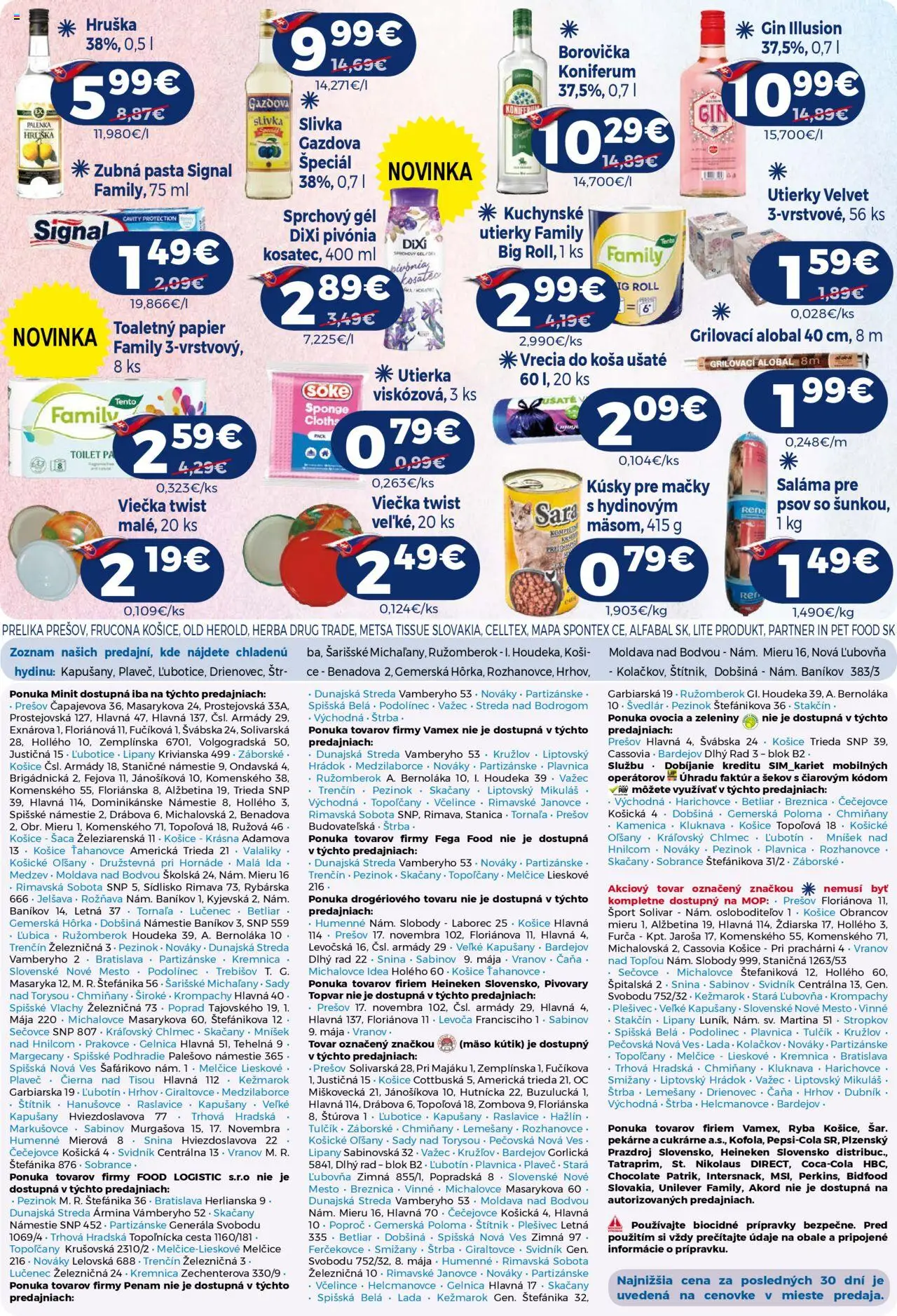 Milk Agro leták │ platný od 30.07.2025 | Strana: 11 | Produkty: Saláma, Sprchový gél, Zubná pasta, Gin