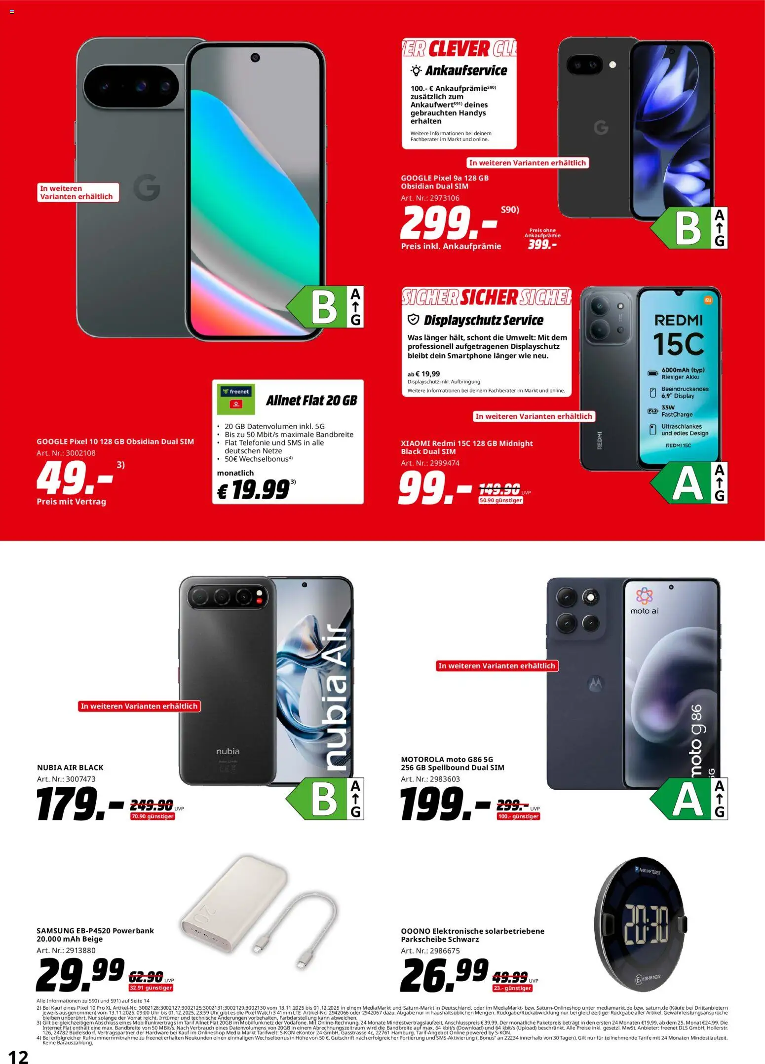 Saturn - Black Friday – gültig ab 13.11.2025 | Seite: 12 | Produkte: Xiaomi, Samsung, Powerbank, Uhr