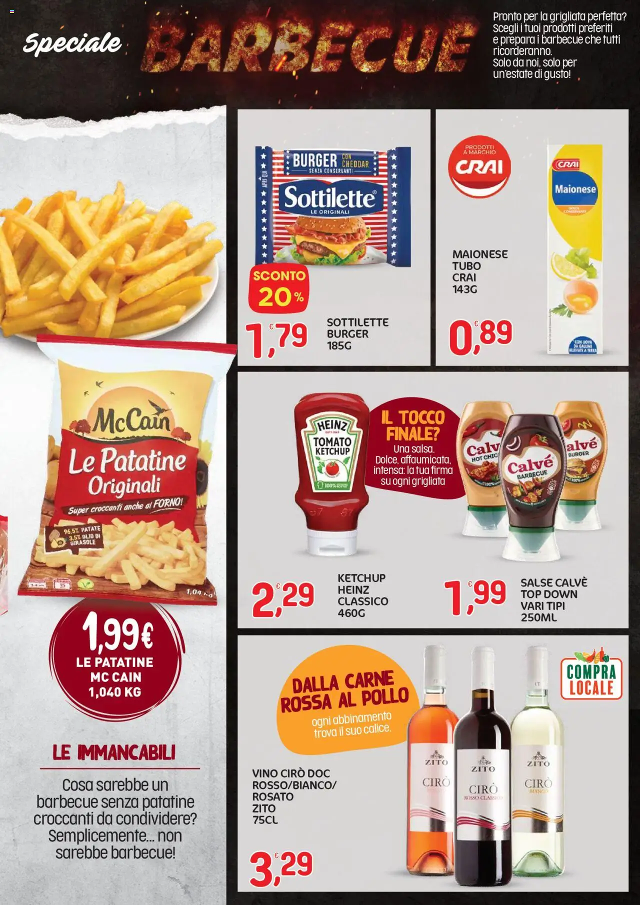 Volantino CRAI del 07.08.2025 | Pagina: 9 | Prodotti: Pollo, Ketchup, Barbecue, Olio di girasole