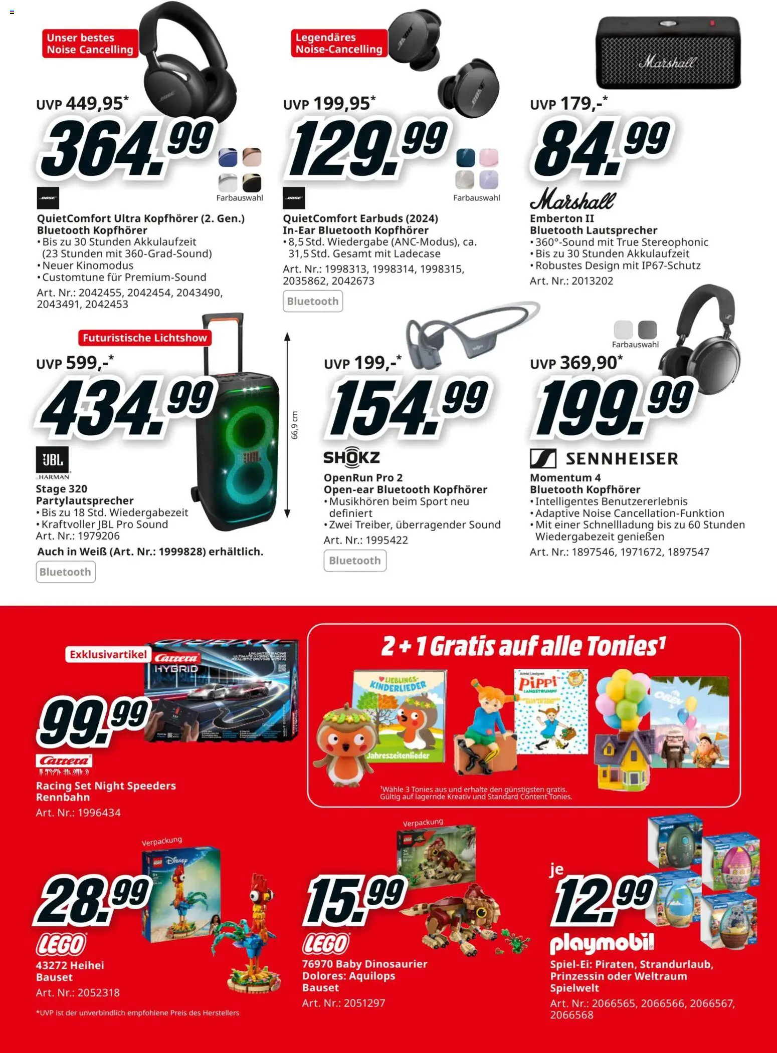 Media Markt Angebote gültig ab 22.03.2026 | Seite: 3 | Produkte: Kopfhörer, Lautsprecher
