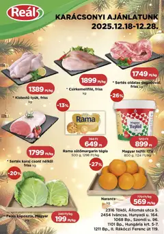 Reál Bevásárló hétvége - Pest megye - amely érvényes a következő dátumtól: 18.12.2025