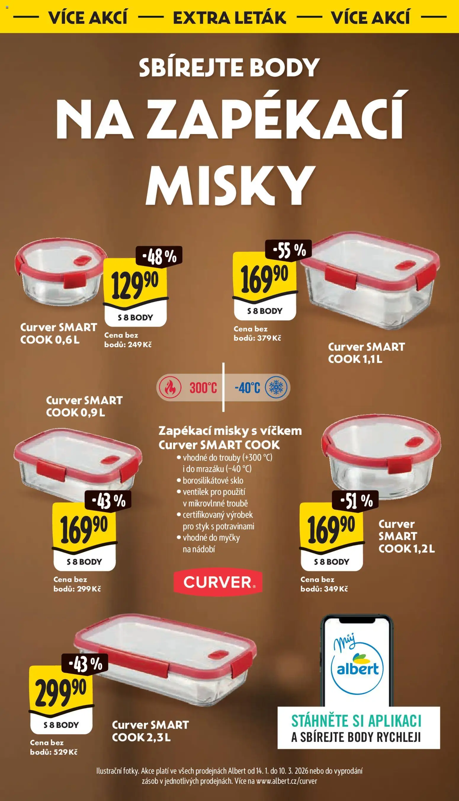 Albert leták - Supermarket od 25.02.2026 | Strana: 43 | Produkty: Zapékací misky, Nádobí, Body