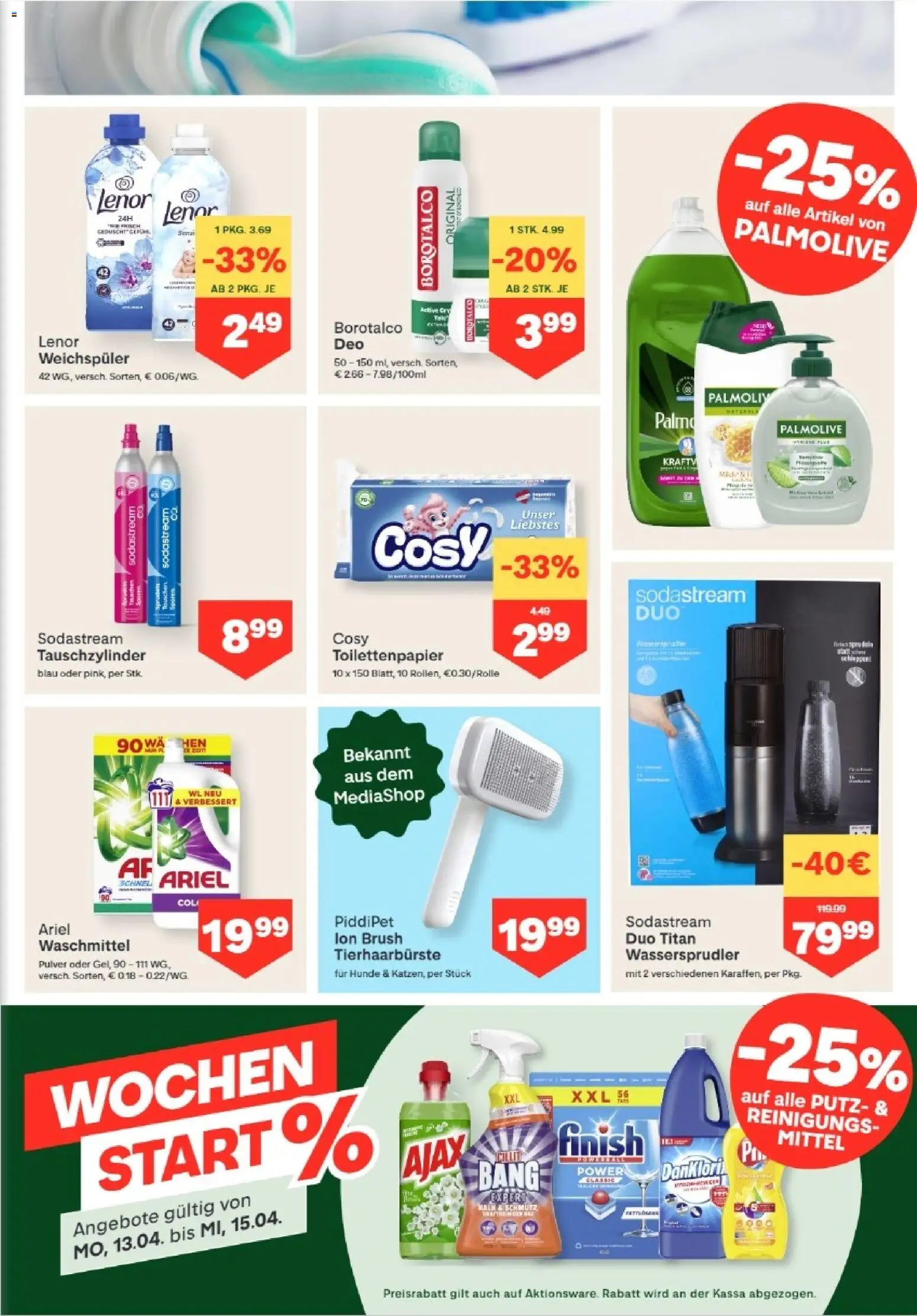 MPREIS Lenzing gültig ab 09.04.2026 | Seite: 11 | Produkte: Weichspüler, Waschmittel