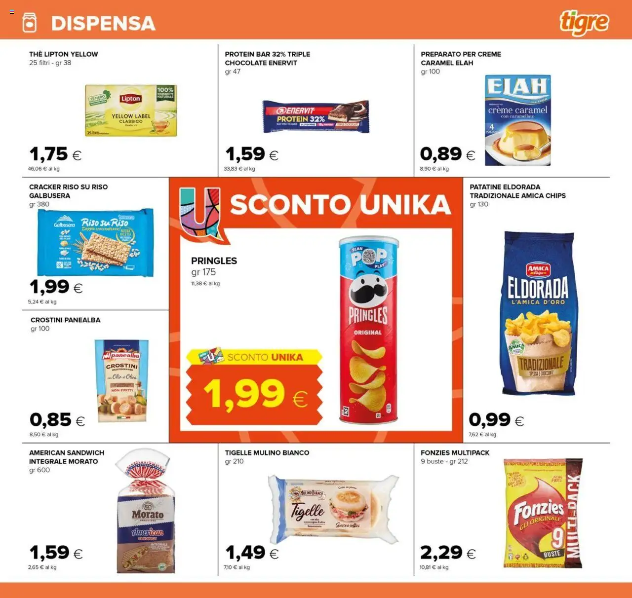 Volantino Tigre del 04.09.2025 | Pagina: 17 | Prodotti: Tè, Patatine, The, Crostini