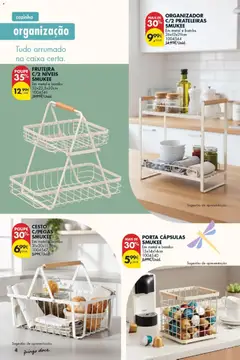 Pré-visualização ORGANIZADOR C/2 PRATELEIRAS SMUKEE, Em metal e bambu 26x13x29cm válido de 07.04.2026 | Página: 4 | Produtos: Porta, Fruteira, Caixa, Organizador