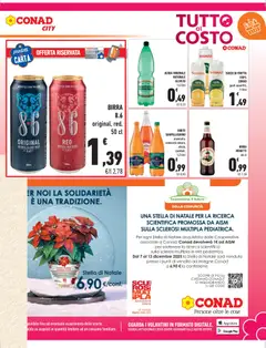 Anteprima del volantino SUCCO DI FRUTTA 100% CONAD, 100% CONAD gusti assortiti, 1 litro valido a partire dal 05.12.2025 | Pagina: 5 | Prodotti: Succo, Acqua, Bibite, Acqua minerale