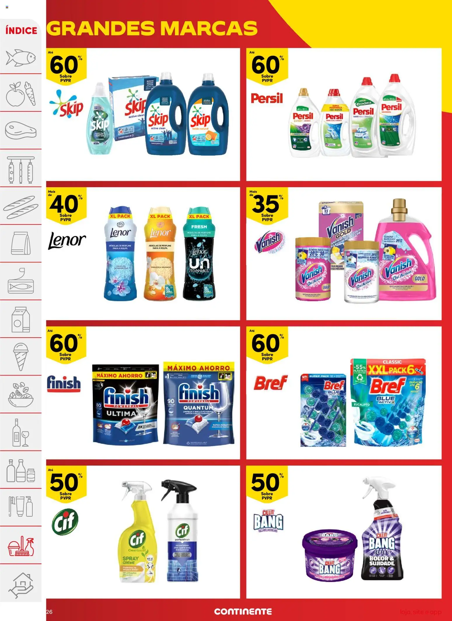 Continente folheto │ válido de 10.03.2026 | Página: 26 | Produtos: Dourada, Perfume, Cillit bang bolor, Persil