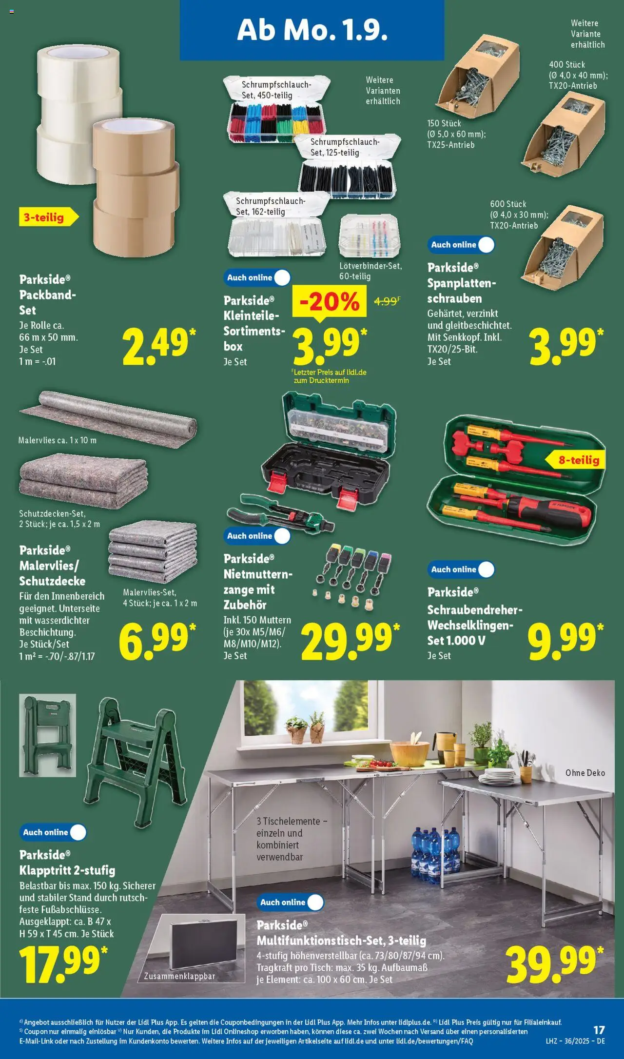 Lidl Exklusive Vorschau Uffenheim - gültig ab dem 01.09.2025 | Seite: 5 | Produkte: Tisch