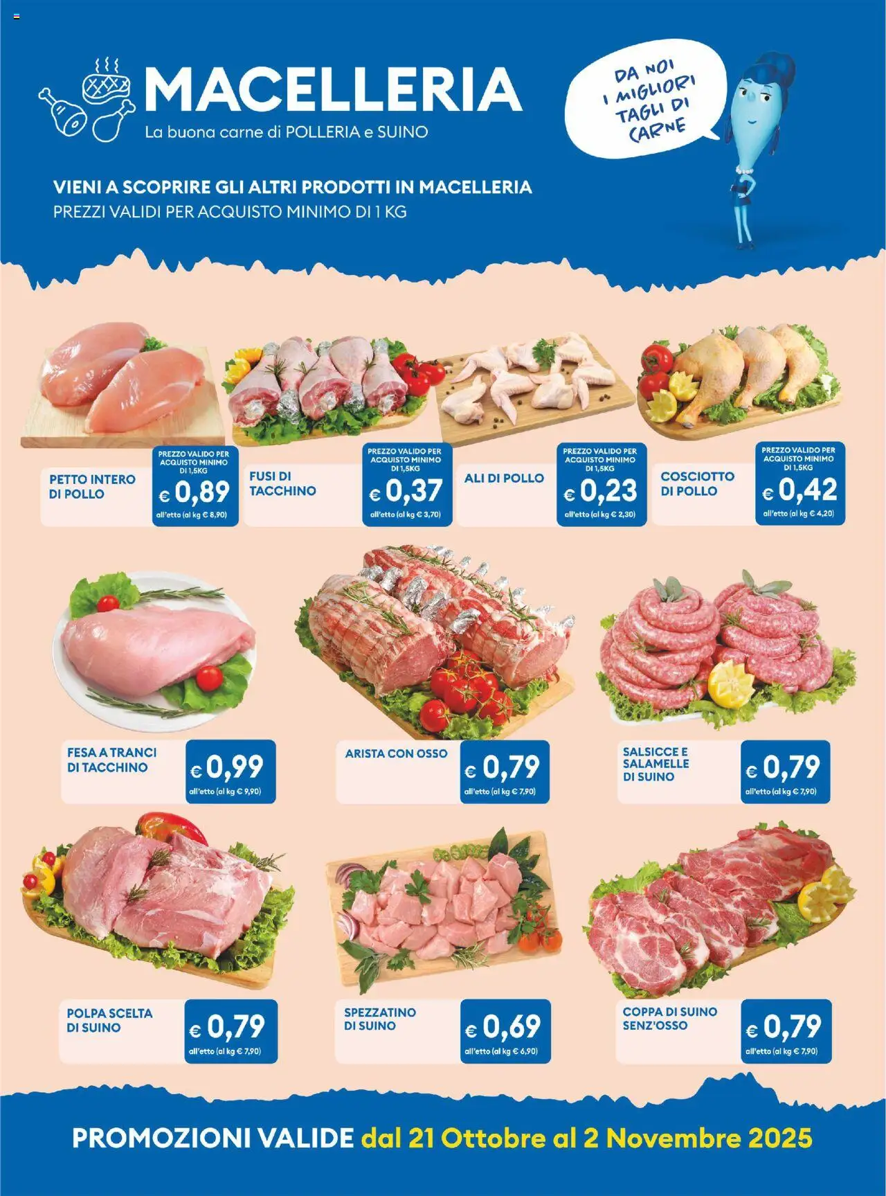 Volantino MD Discount del 21.10.2025 | Pagina: 17 | Prodotti: Pollo, Suino, Tacchino