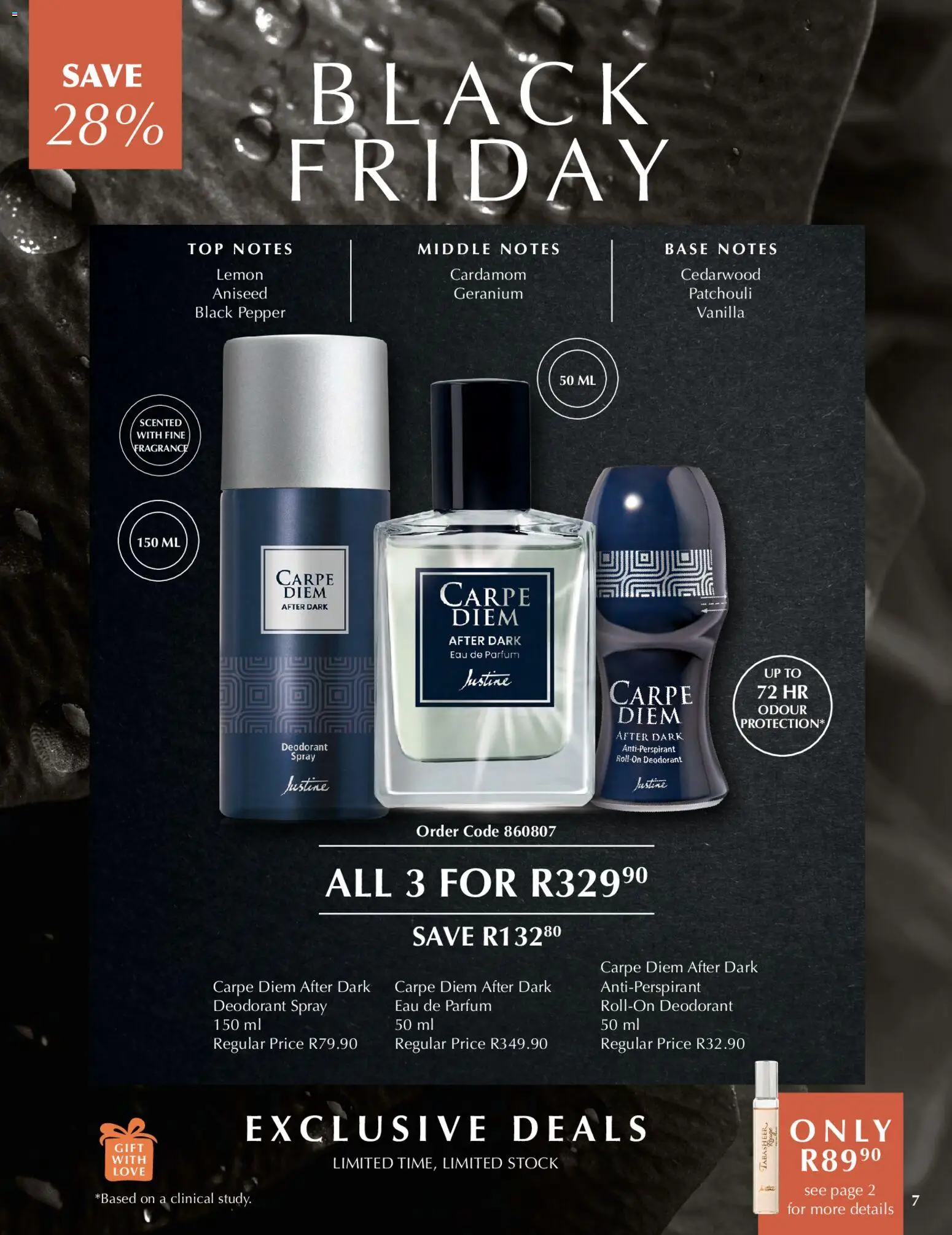 New Justine catalogue – valid from 28.11.2025 | Page: 7 | Products: Stock, Deodorant, Pepper, Lemon