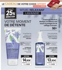 Stanhome - Prévisualisation de Lavande Majestueuse GOMMAGE AU SEL CORPS, Gommage au sel corps 190 ml Huile Essentielle de Lavande valide à partir de 20.10.2025 | Page: 19