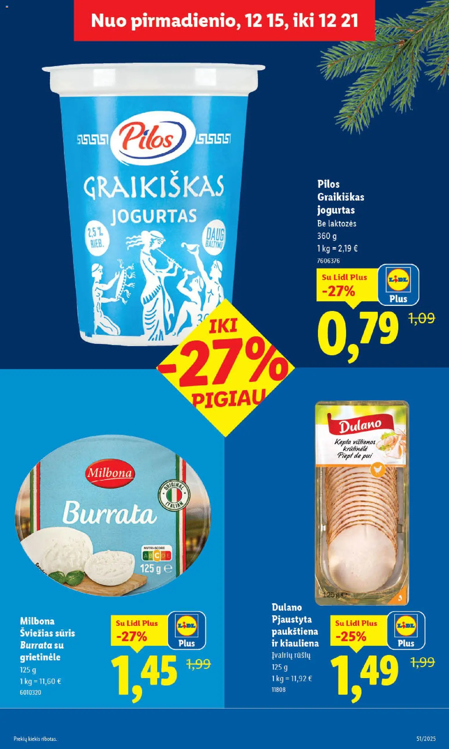 LIDL akcijos nuo 18.12.2025 | Puslapis: 35 | Prekių: Grietinėlė, Vištienos, Sūris, Kiauliena