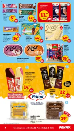 Penny Market leták - Čtvrtečník od 31.07.2025 | Strana: 7 | Produkty: Milka, Jahody, Tvaroh, Mandle