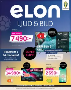 Elon - erbjudanden ljud & bild - Förhandsvisning av reklamblad från butik Elon aktuell från 29.09.2025