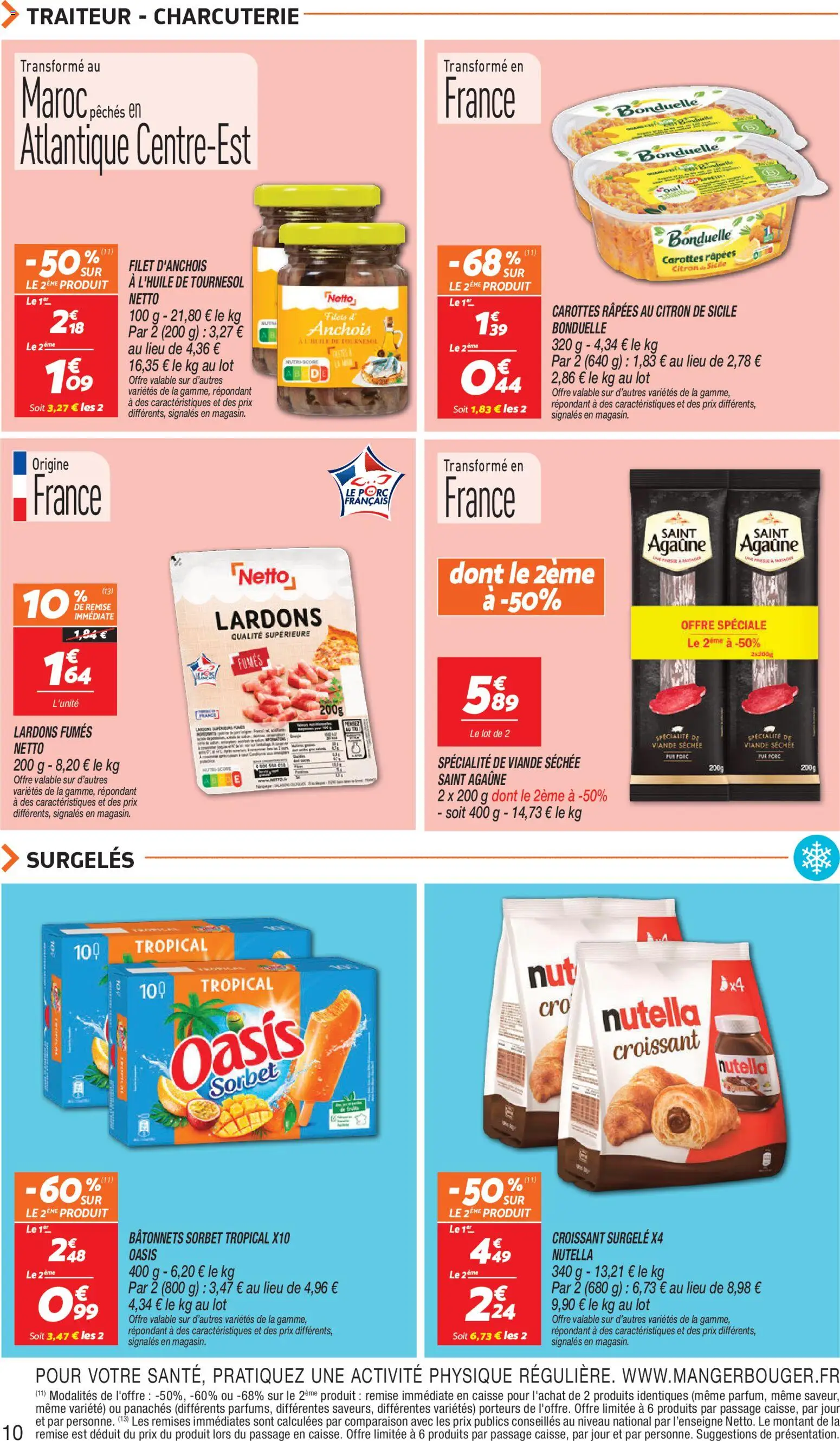 {H1} | Page: 10 | Produits: Carottes, Citron, Lardons, Viande