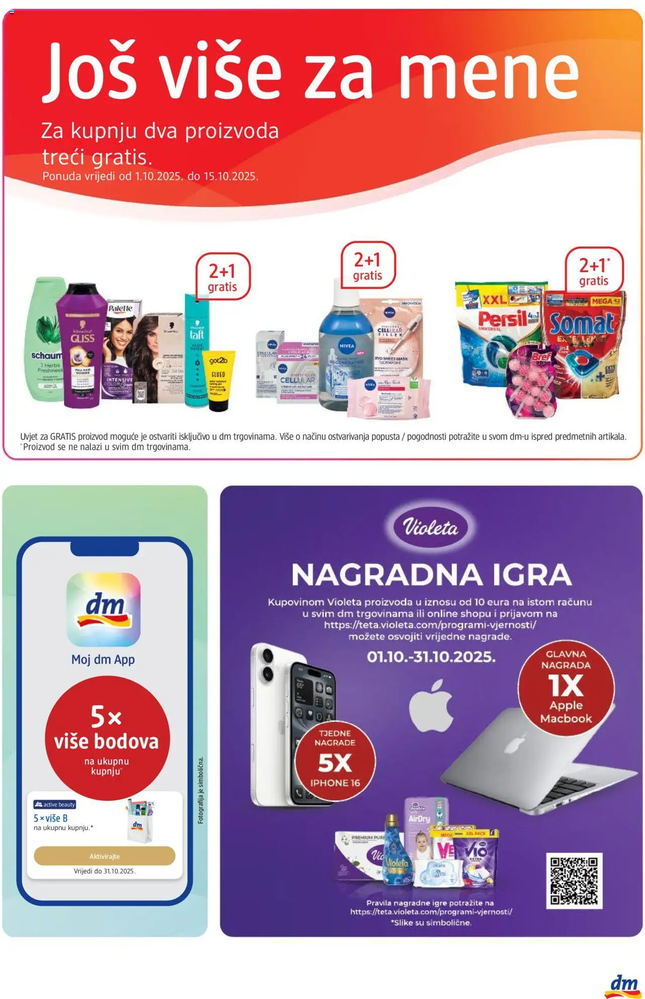 DM katalog | vrijedi od 01.10.2025 | Stranica: 31 | Proizvodi: Nivea, Violeta, Igra, Persil