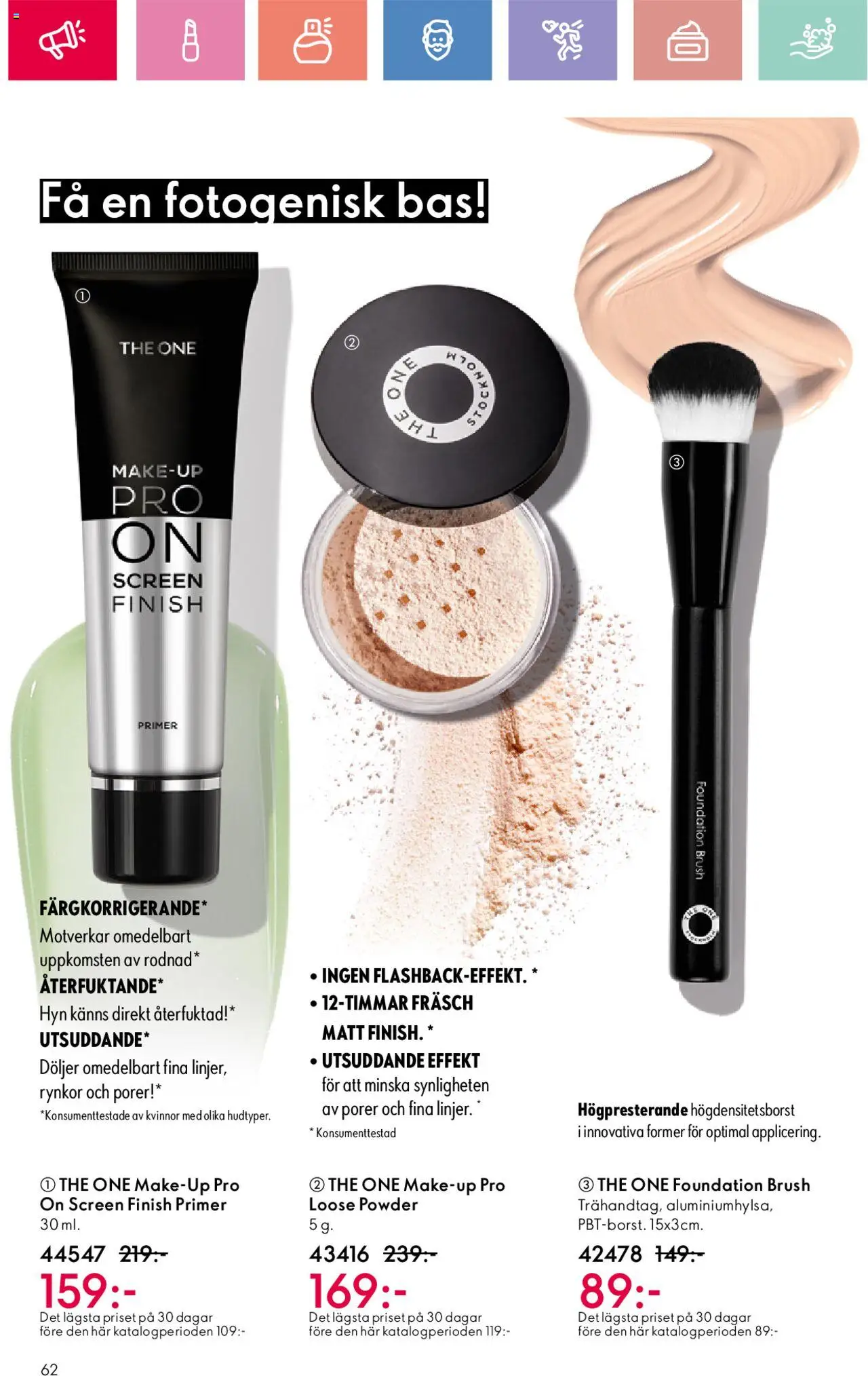Oriflame reklamblad aktuell från 01.06.2025 | Sida: 62 | Produkter: Foundation, Primer