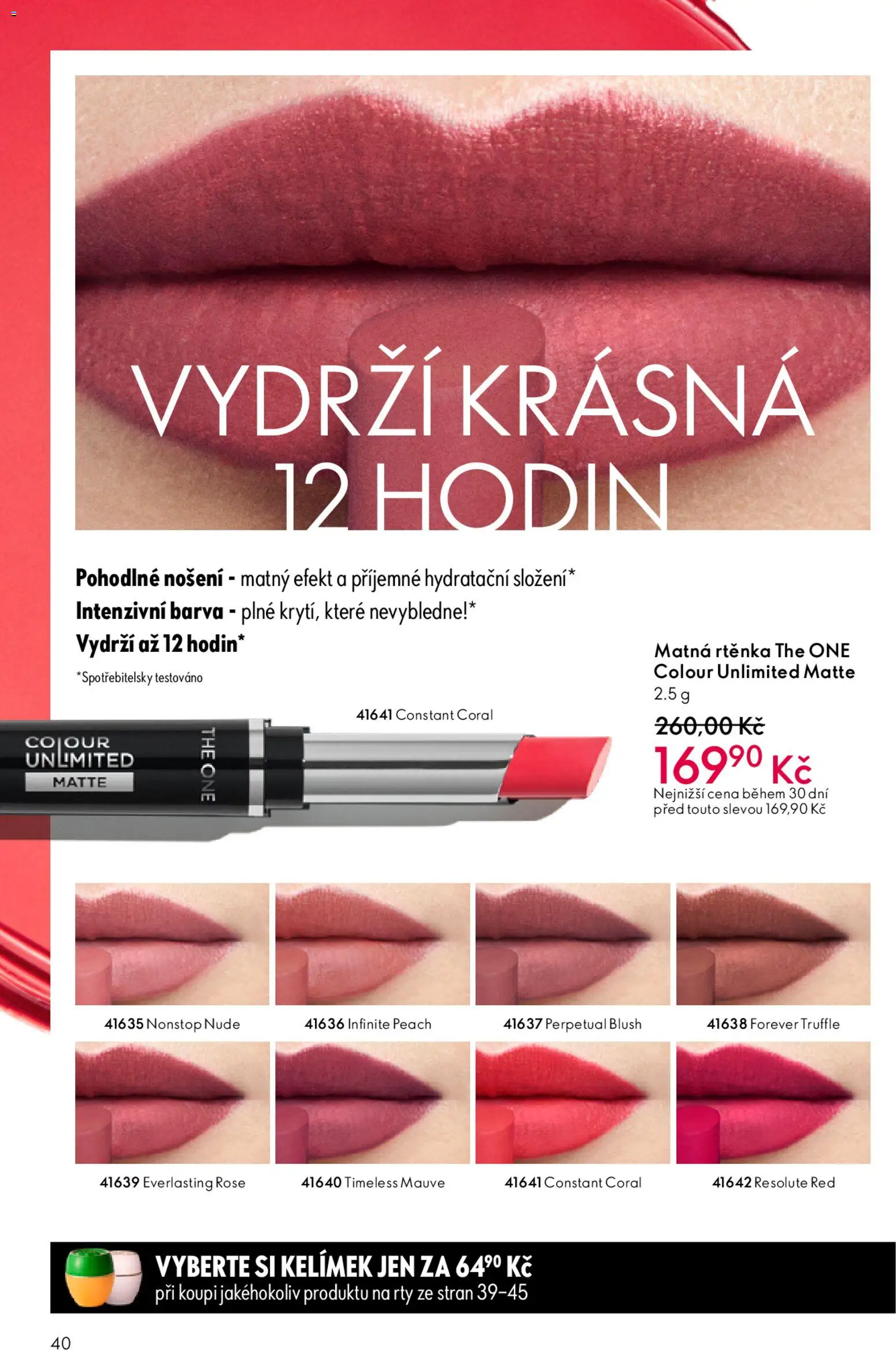 Oriflame katalog č.03/2026 od 11.02.2026 | Strana: 40 | Produkty: Rtěnka