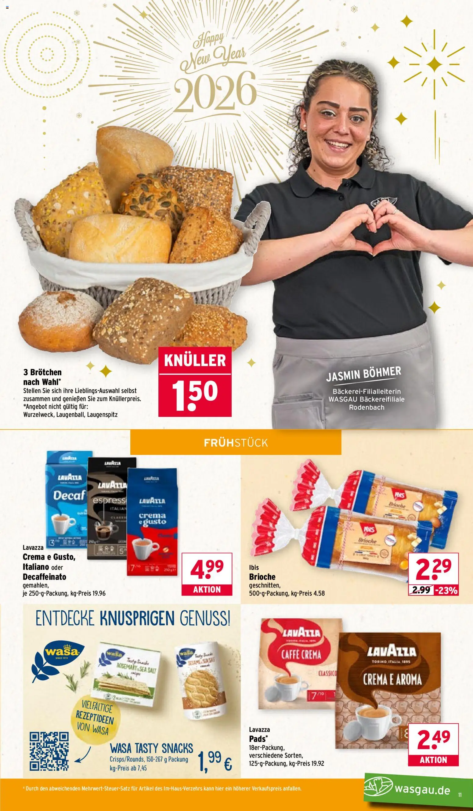 Wasgau Prospekt 	 – gültig ab 29.12.2025 | Seite: 11 | Produkte: Lavazza