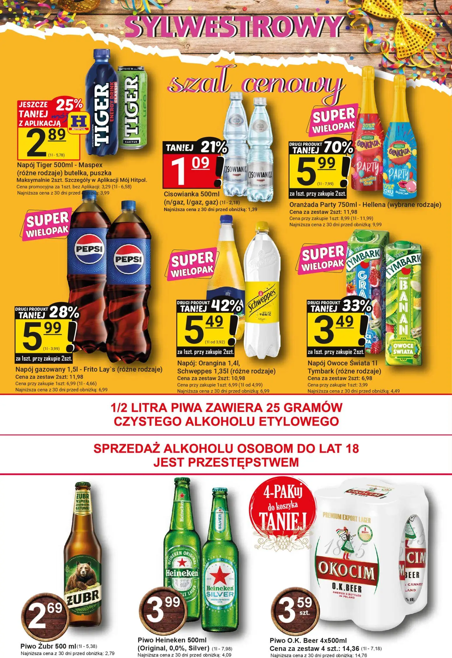 Hitpol Gazetka od 12.12.2025 | Strona: 11 | Produkty: Pepsi, Piwo, Owoce, Heineken