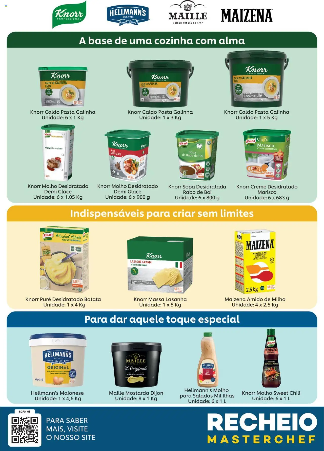 Recheio - Monofolha Unilever │ válido de 13.10.2025 | Página: 1 | Produtos: Maionese, Massa, Creme, Milho