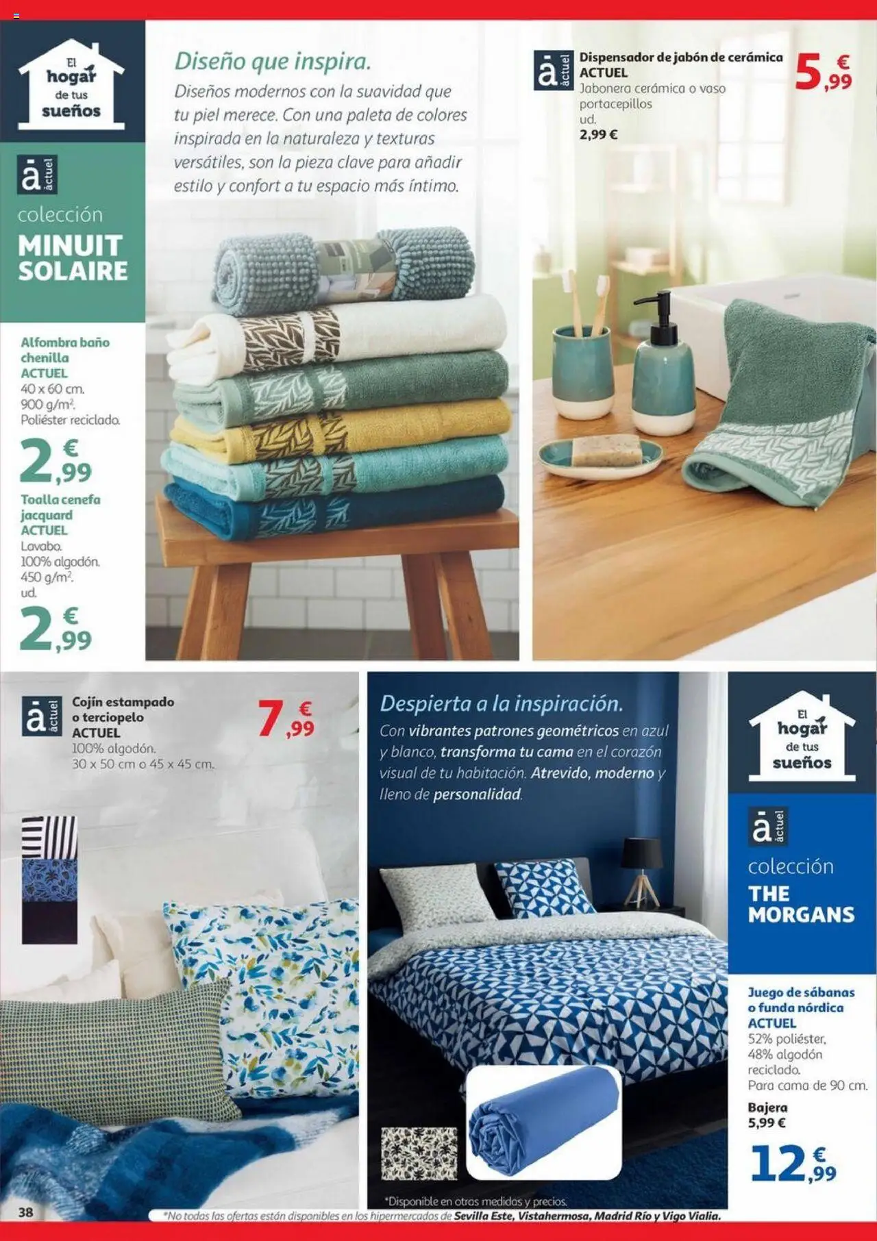 Alcampo - Canarias │ válido desde el 09.10.2025 | Página: 38 | Productos: Dispensador de jabón, Dispensador, Cama, Cojín