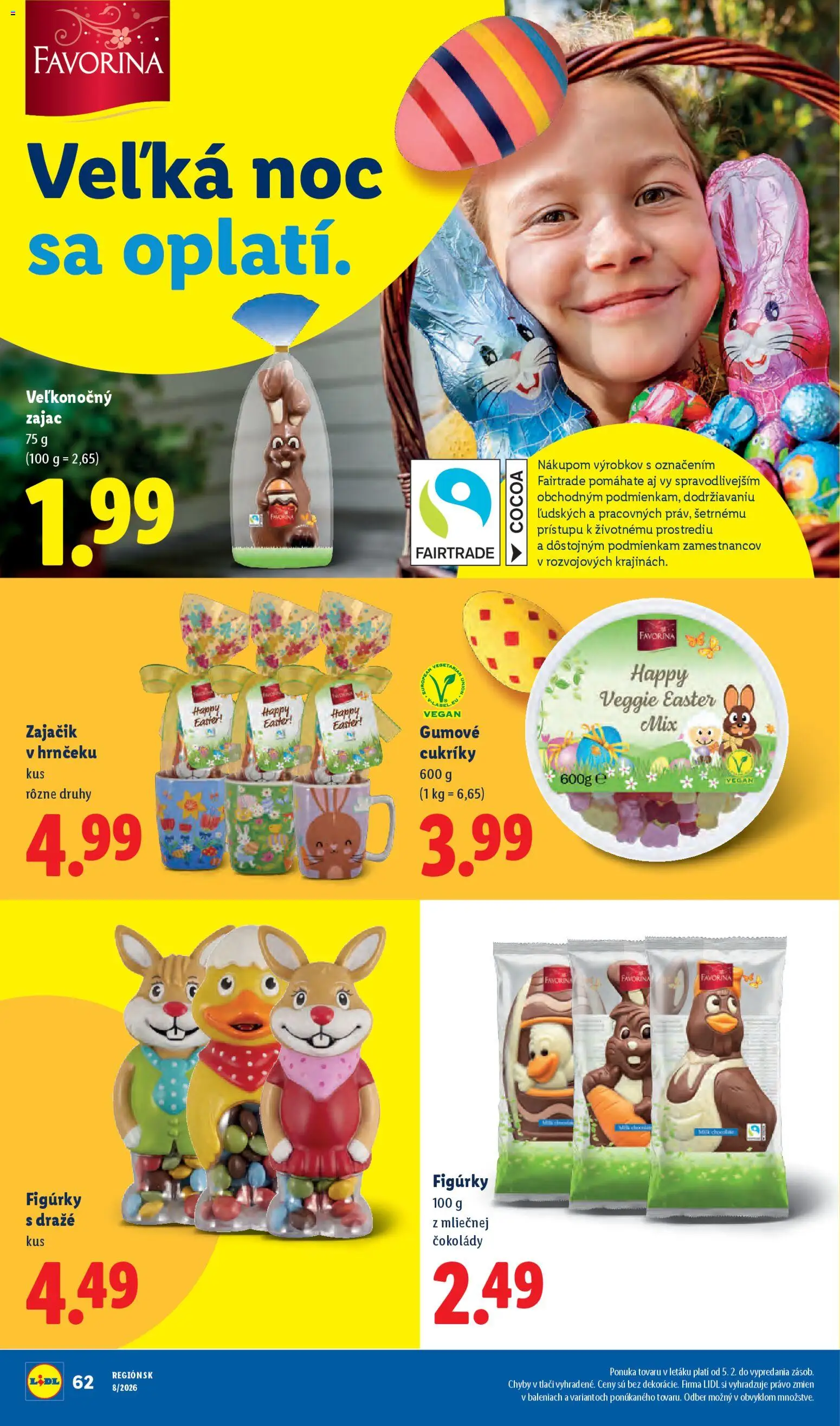 Nové Lidl akcie – leták je platný od 19.02.2026 | Strana: 20 | Produkty: Cukríky