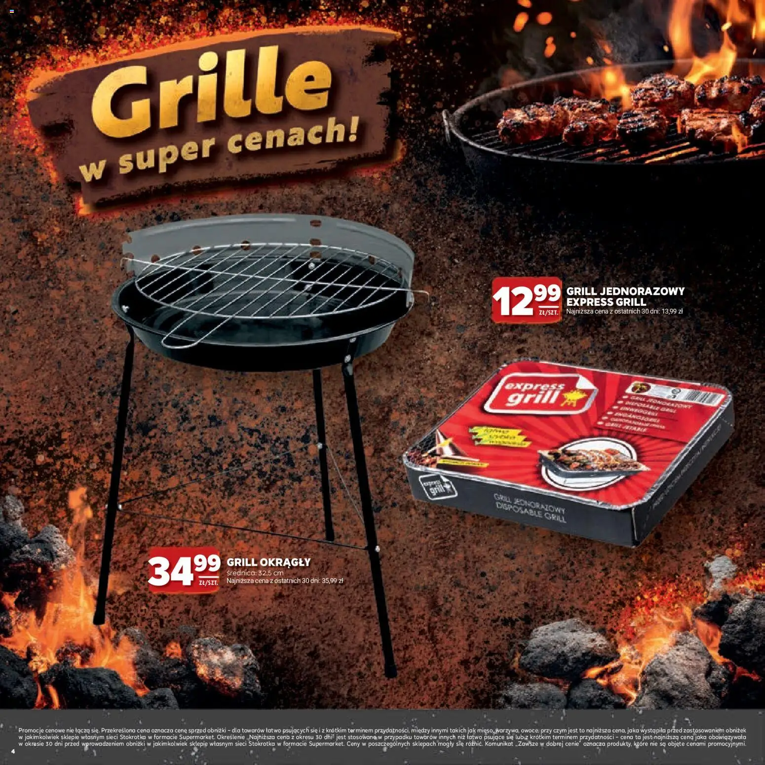 Stokrotka gazetka - Grill od 23.04.2026 | Strona: 4 | Produkty: Stokrotka, Grill, Grill jednorazowy