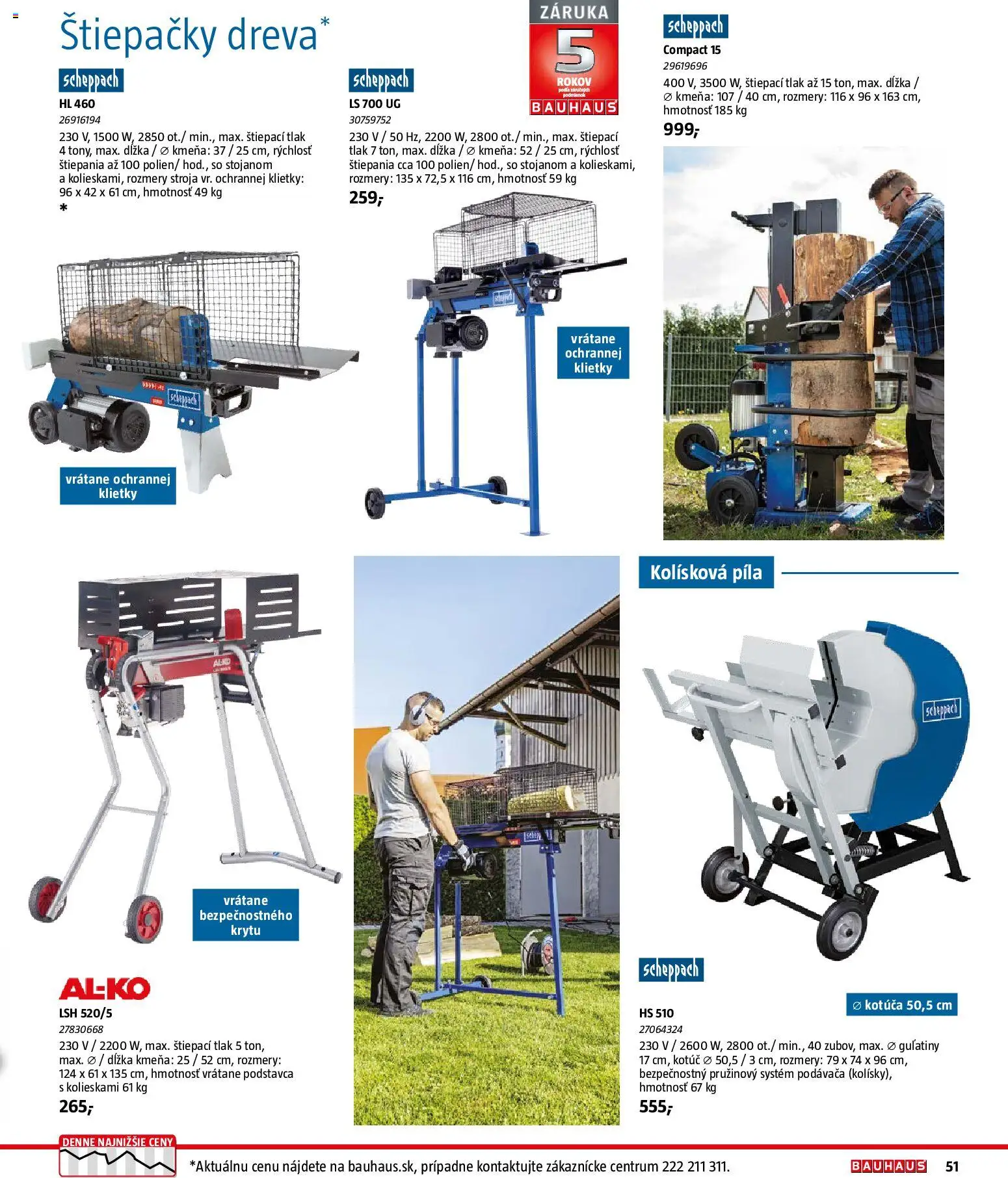 Nové Bauhaus akcie – leták je platný od 26.01.2026 | Strana: 51 | Produkty: Píla