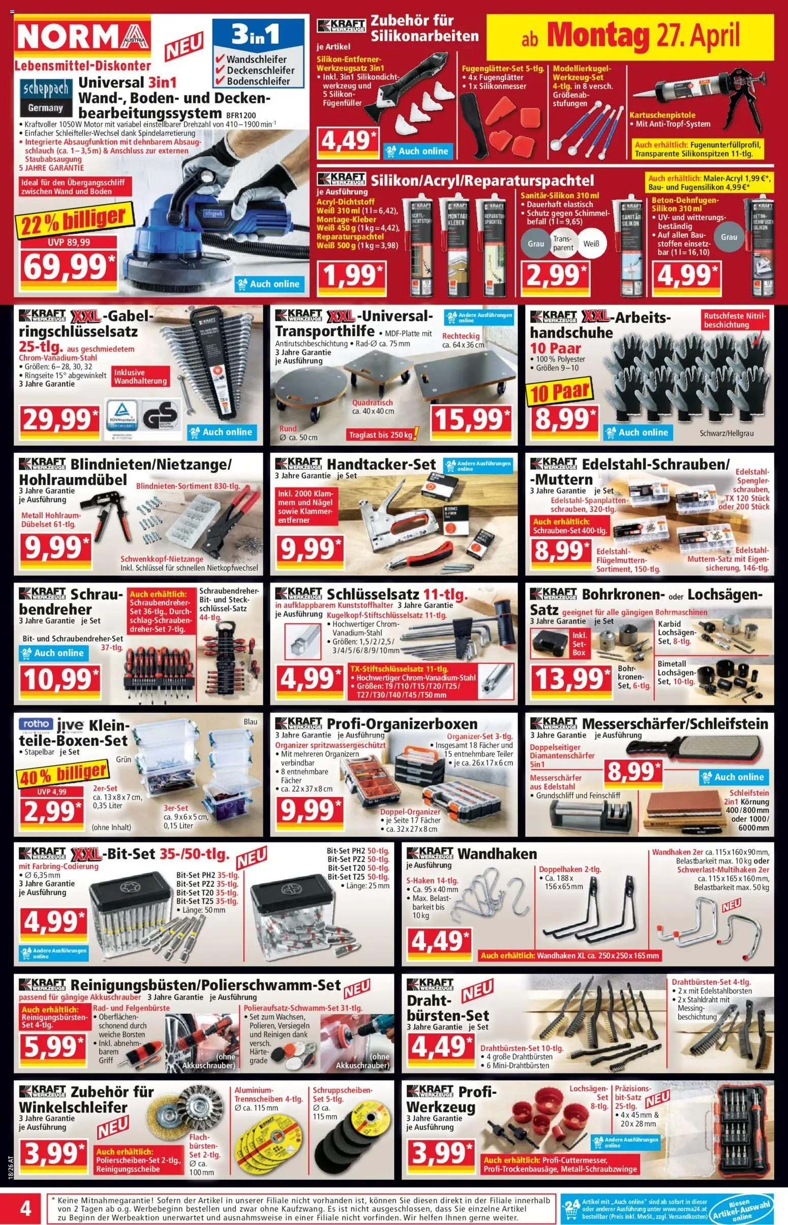 Norma Flugblatt gültig ab 27.04.2026 | Seite: 4 | Produkte: Handschuhe