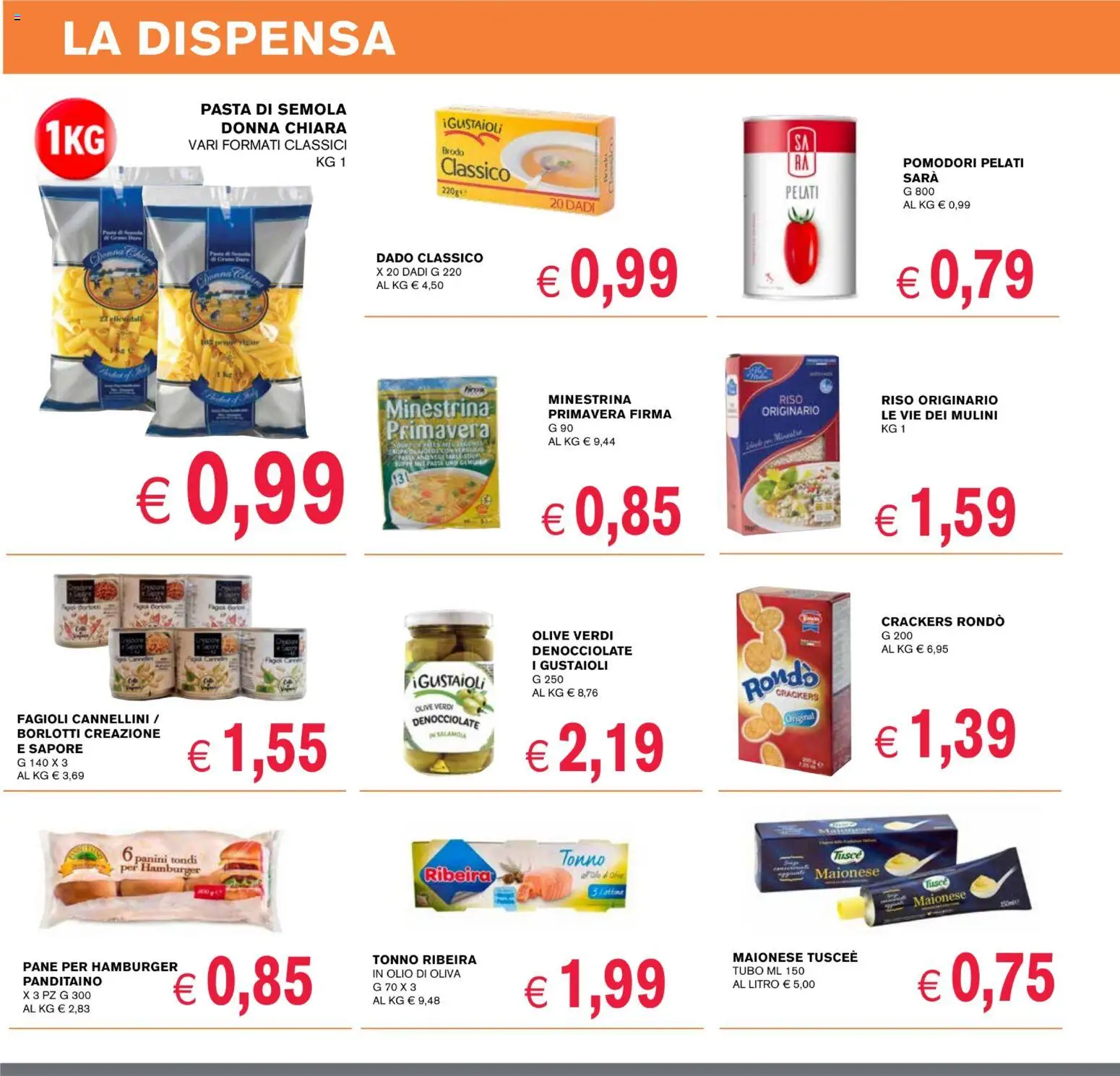 Volantino Coal del 22.01.2026 | Pagina: 8 | Prodotti: Fagioli, Tubo, Tonno, Hamburger