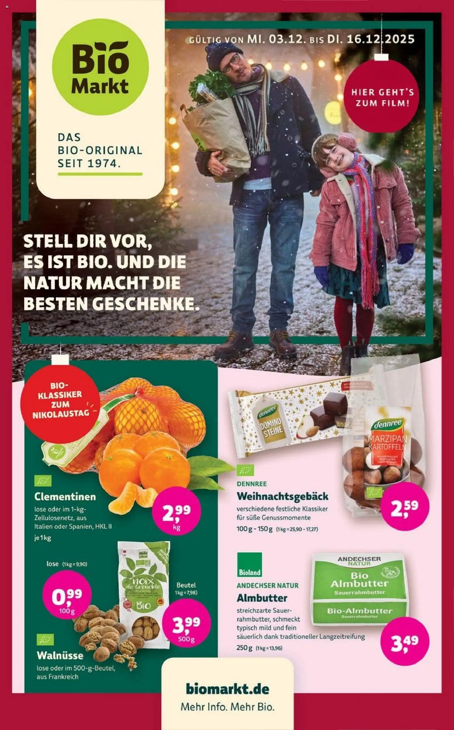 Denns BioMarkt Angebote – gültig ab 03.12.2025 | Seite: 1 | Produkte: Walnüsse