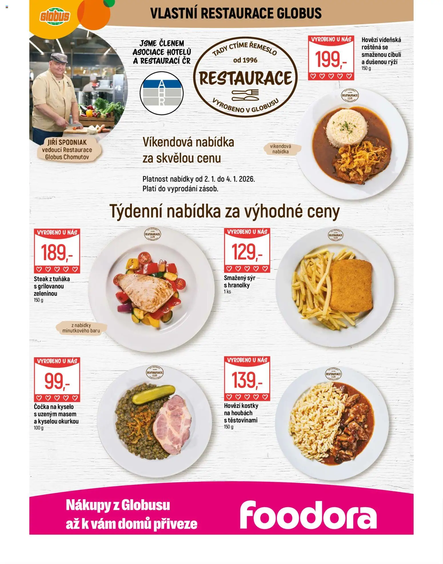 Globus leták - Chomutov od 02.01.2026 | Strana: 7 | Produkty: Sýr, Hranolky, Steak, Kostky